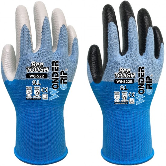 Hi Tech Honeycomb Liner, BeeTough Embossed Nitrile Coating, WG-522B BEE-TOUGH